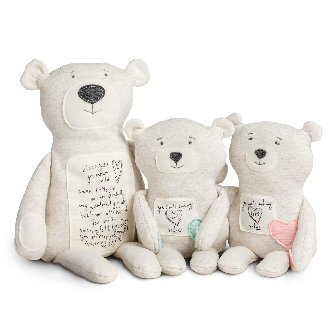 Poetic Threads by Lori Siebert Light Gray Bear 10.5" x 12.5" thumbnail